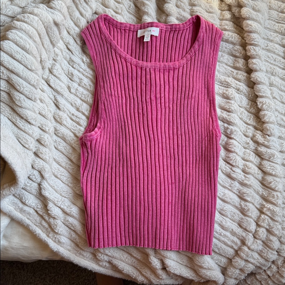 Better Be Fuchsia Ribbed Knit Top